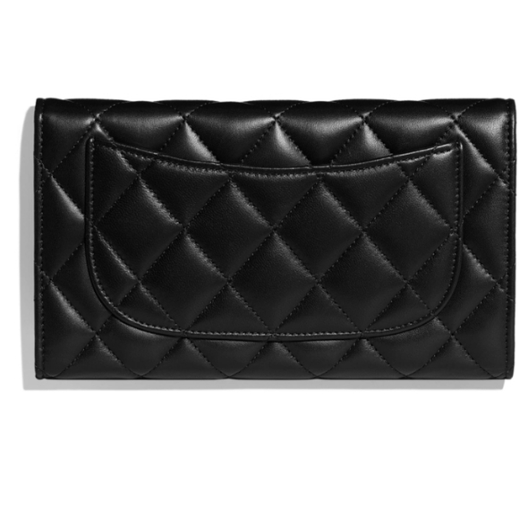 100%Authentic Chanel Douple Flap Wallet Black - Picture 9 of 15